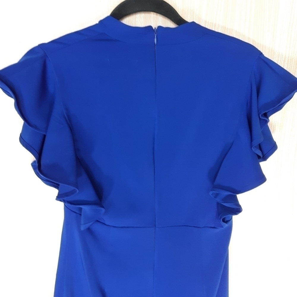 Neiman Marcus Royal Blue midi dress. Size Small - Picture 6 of 7